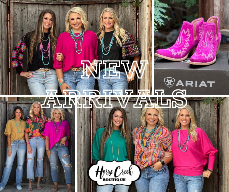 New Arrivals Poppin Colors To Welcome in Fall Horse Creek